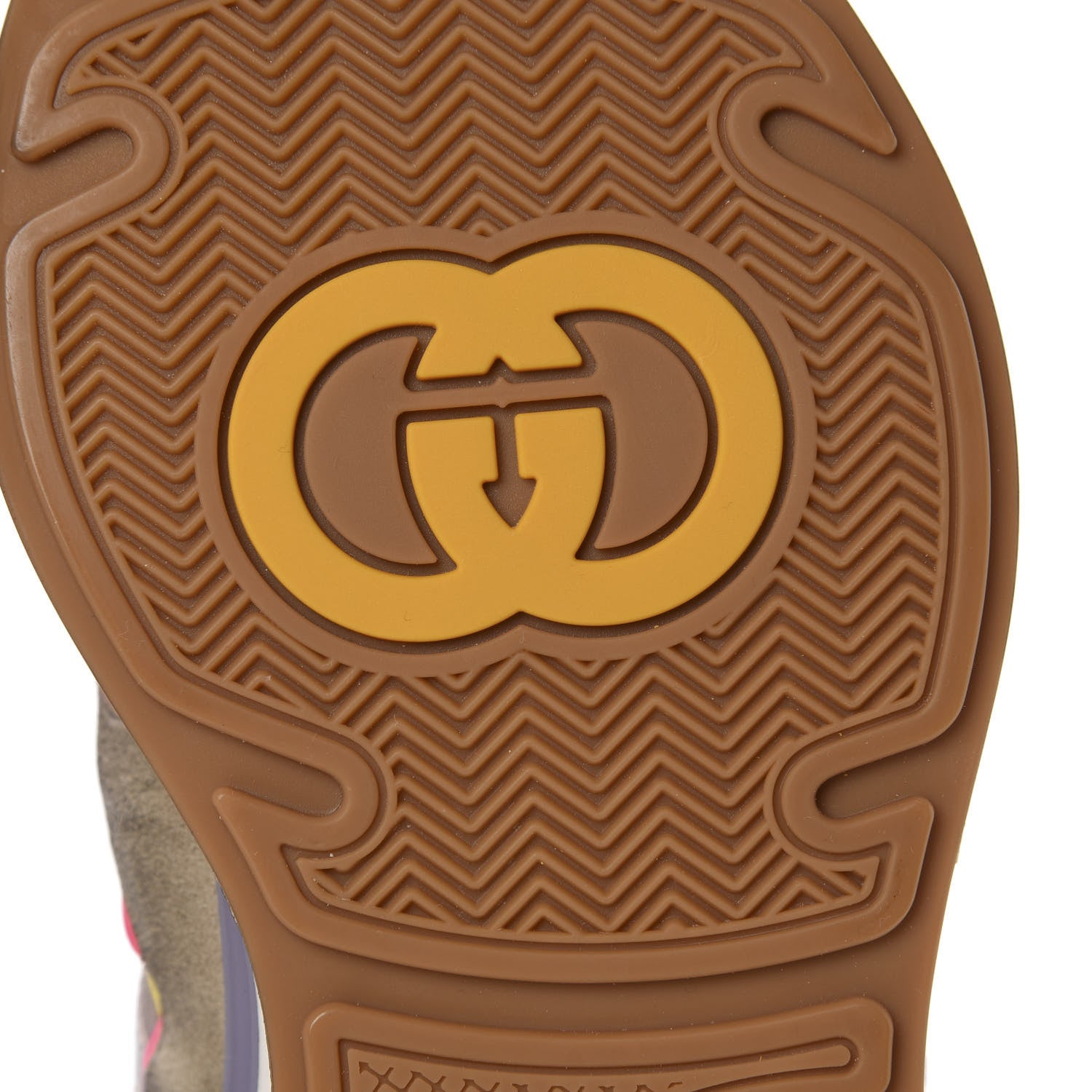 Gucci Suede Calfskin Tejus Printed Womens Ultrapace Sneakers 36.5 Pink Silver Oatmeal Yolk 9 of 10