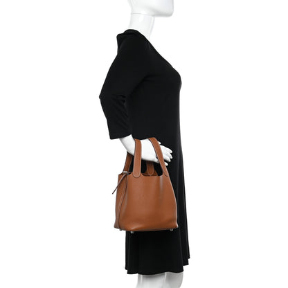 Hermes Taurillon Clemence Picotin Lock 18 PM Gold 2 of 10
