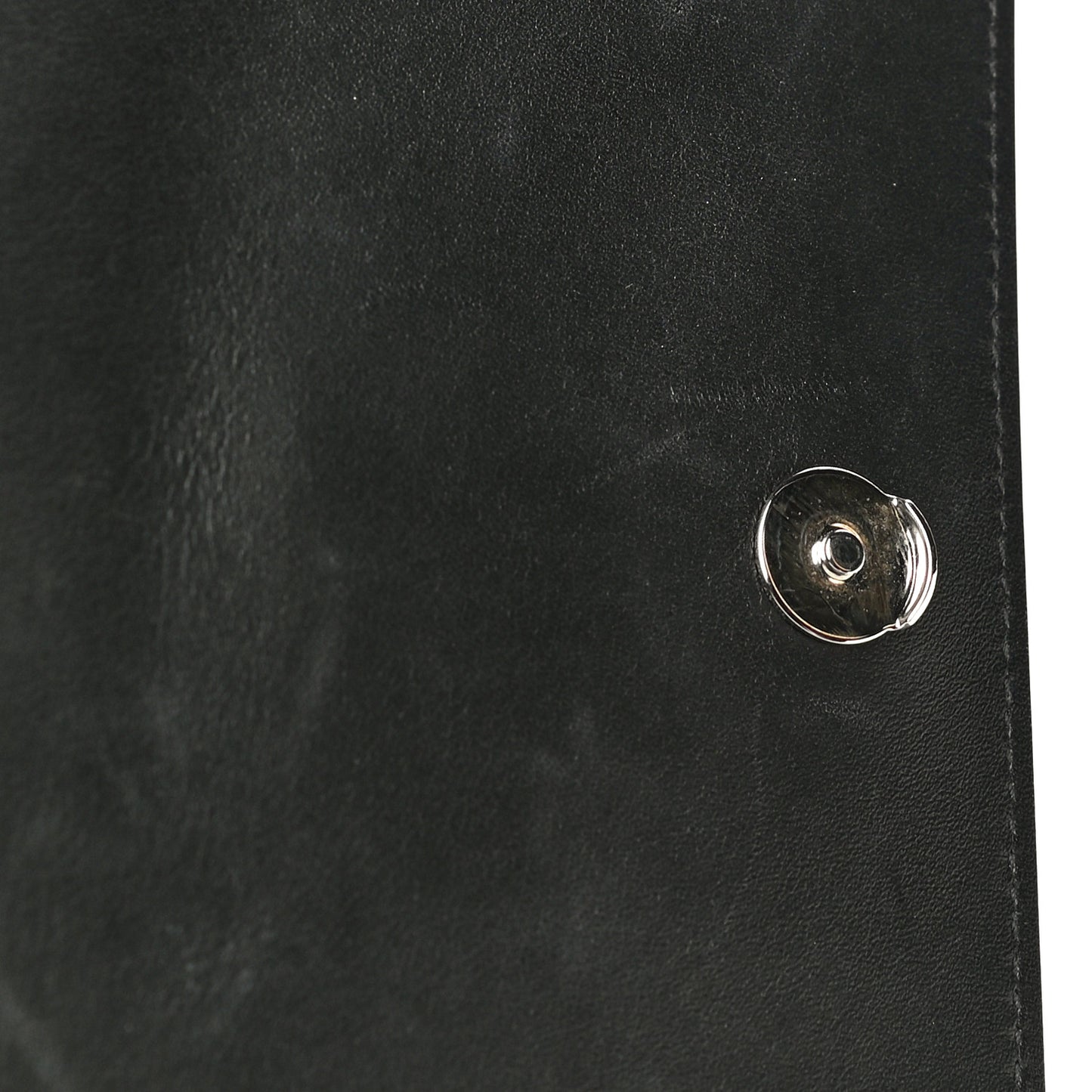 Calfskin Crocodile Embossed Monogram Kate Belt Bag Black
