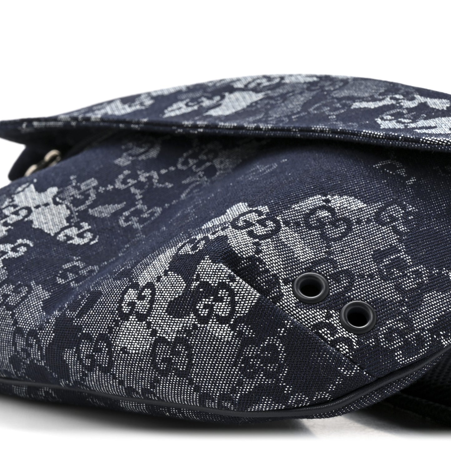 Denim GG Monogram Camouflage Belt Bag Blue