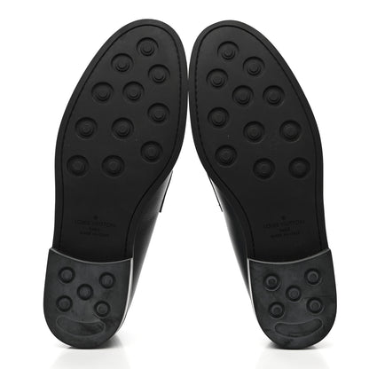 Louis Vuitton Calfskin Mens Loafers 8 Black 5 of 8