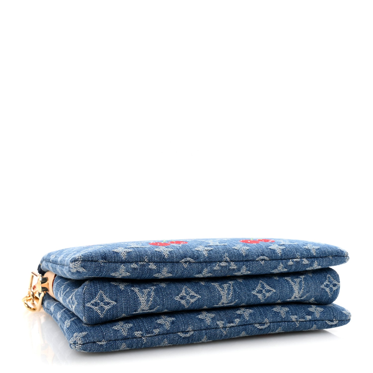 Louis Vuitton LV X TM Monogram Denim Cerises Coussin PM Blue 4 of 10
