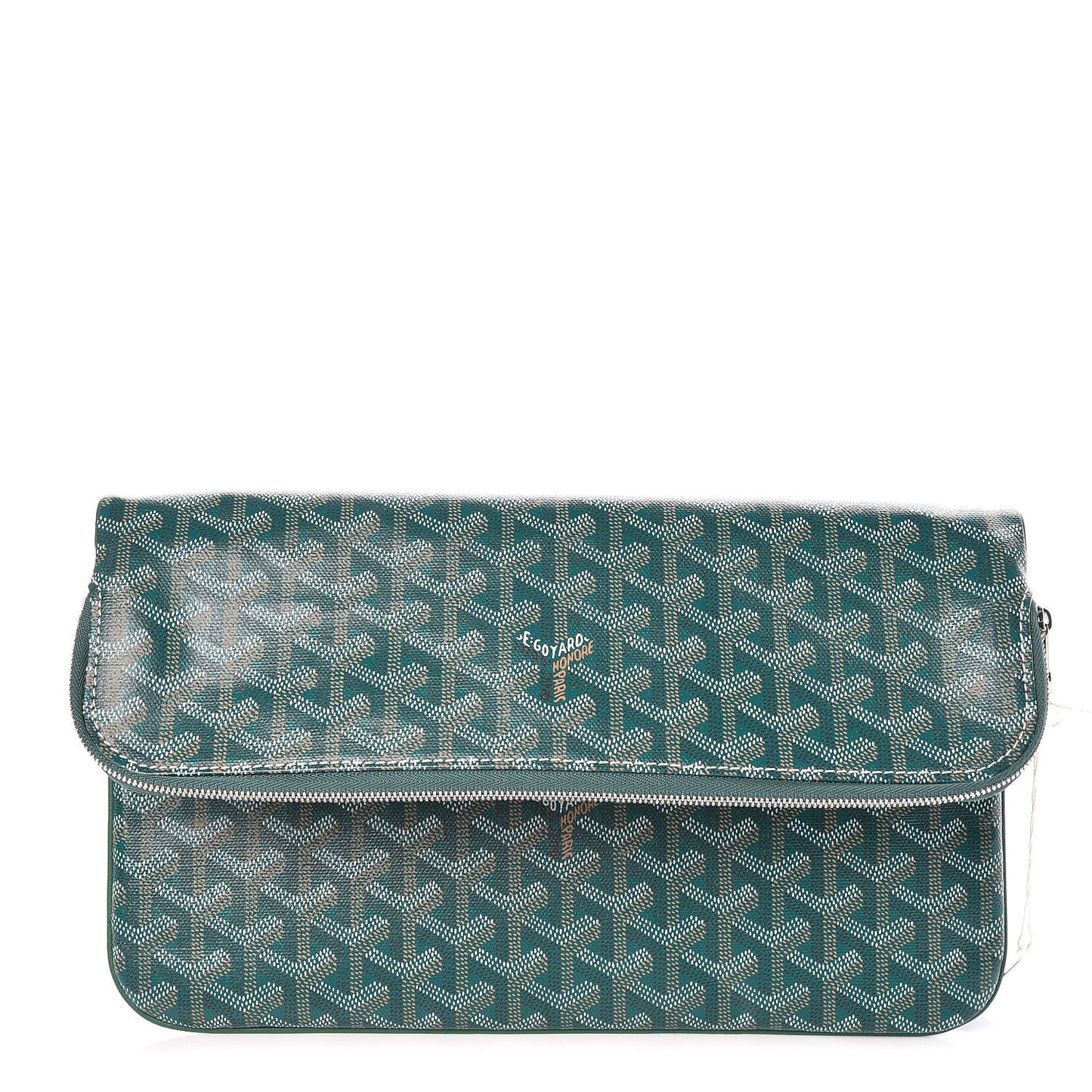 Goyardine Sainte Marie Soft Clutch Green