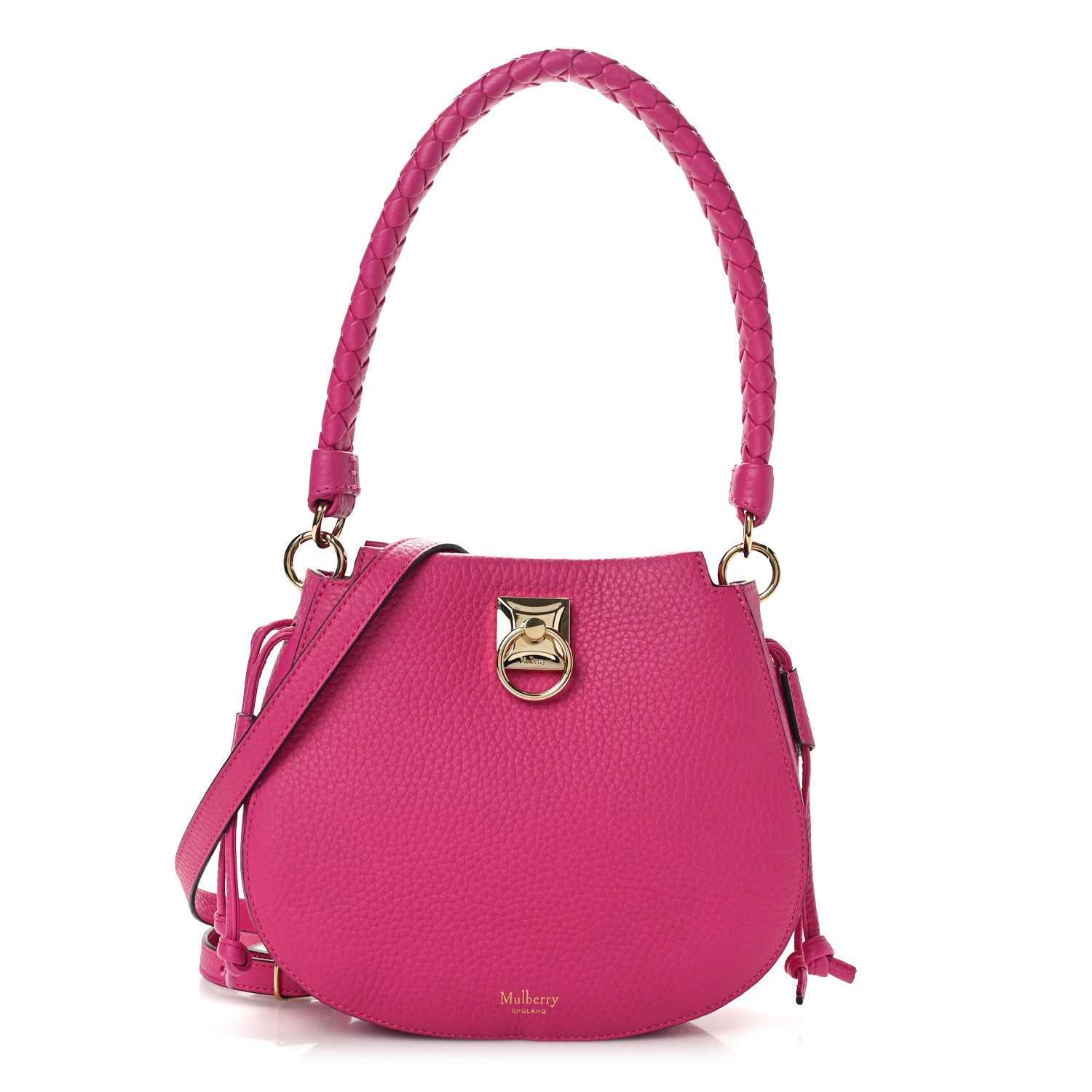 Mulberry Heavy Grain Mini Iris Hobo Pink 1 of 9