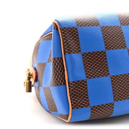 Louis Vuitton Damier Pop Speedy Bandouliere 25 Blue 8 of 9