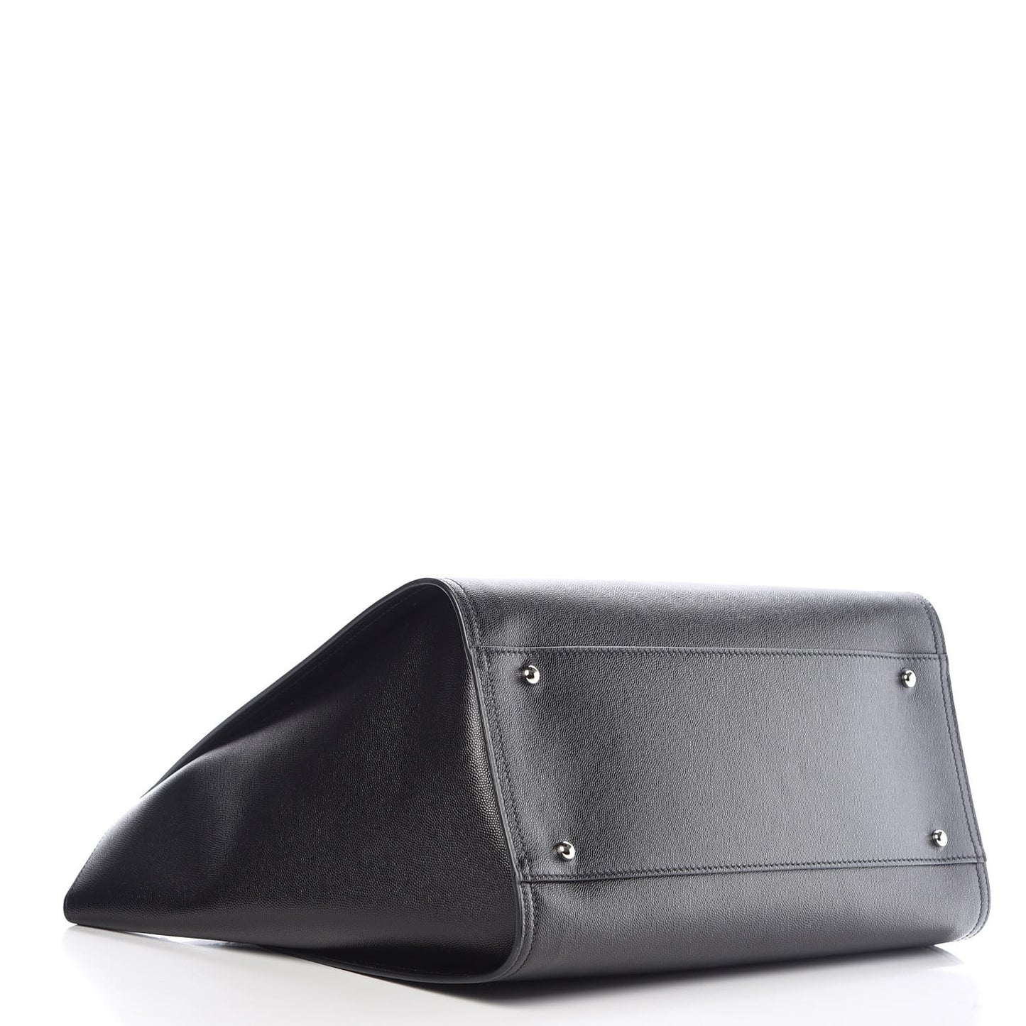Caviar Medium Studded Deauville Tote Black