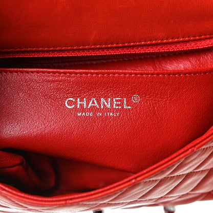 Chanel Lambskin Quilted Mini Rectangular Flap Red 6 of 16