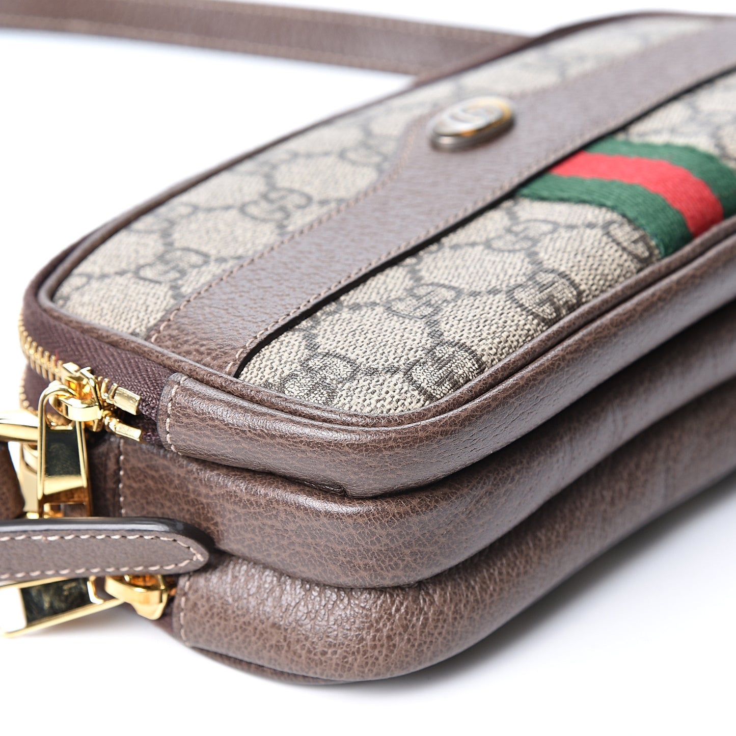 GG Supreme Monogram Web Mini Ophidia GG Bag Brown