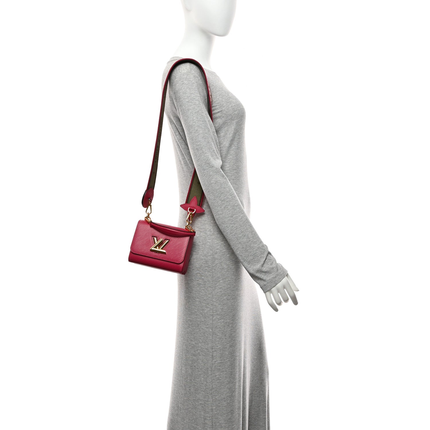 Louis Vuitton Epi Twist Shoulder Bag Mini Agathe Rose Pink 2 of 11