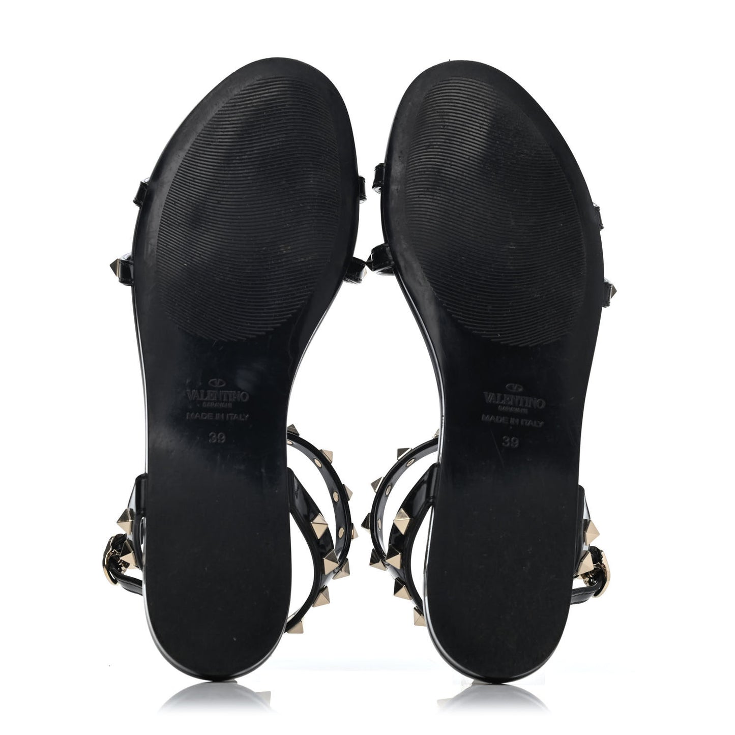 PVC Jelly Rockstud Caged Sandals 39 Black