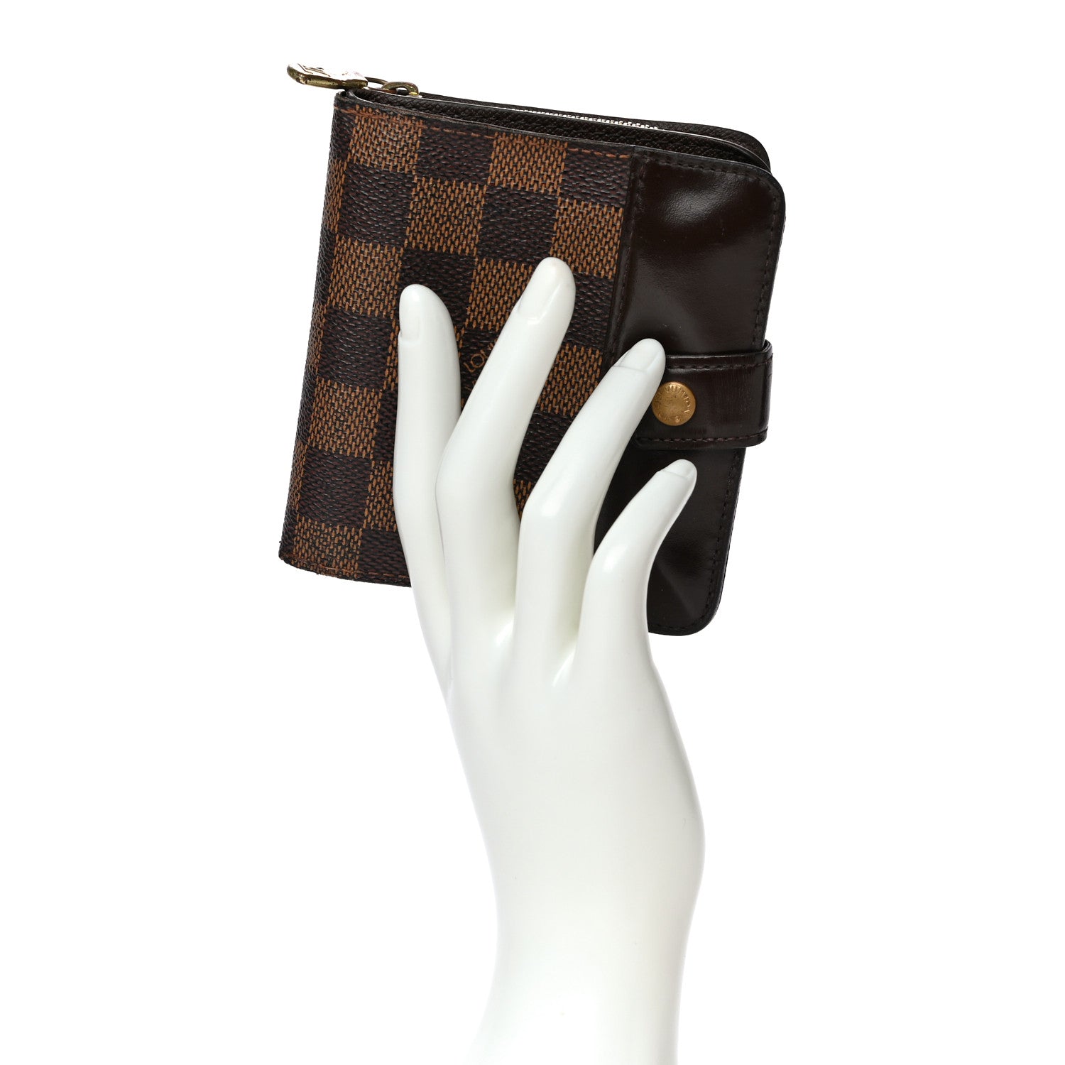 Louis Vuitton Damier Ebene Zippe Zipped Compact Wallet 2 of 10