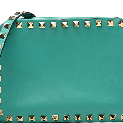 Valentino Garavani Calfskin Rockstud Camera Crossbody Bag Opaline Green 7 of 11