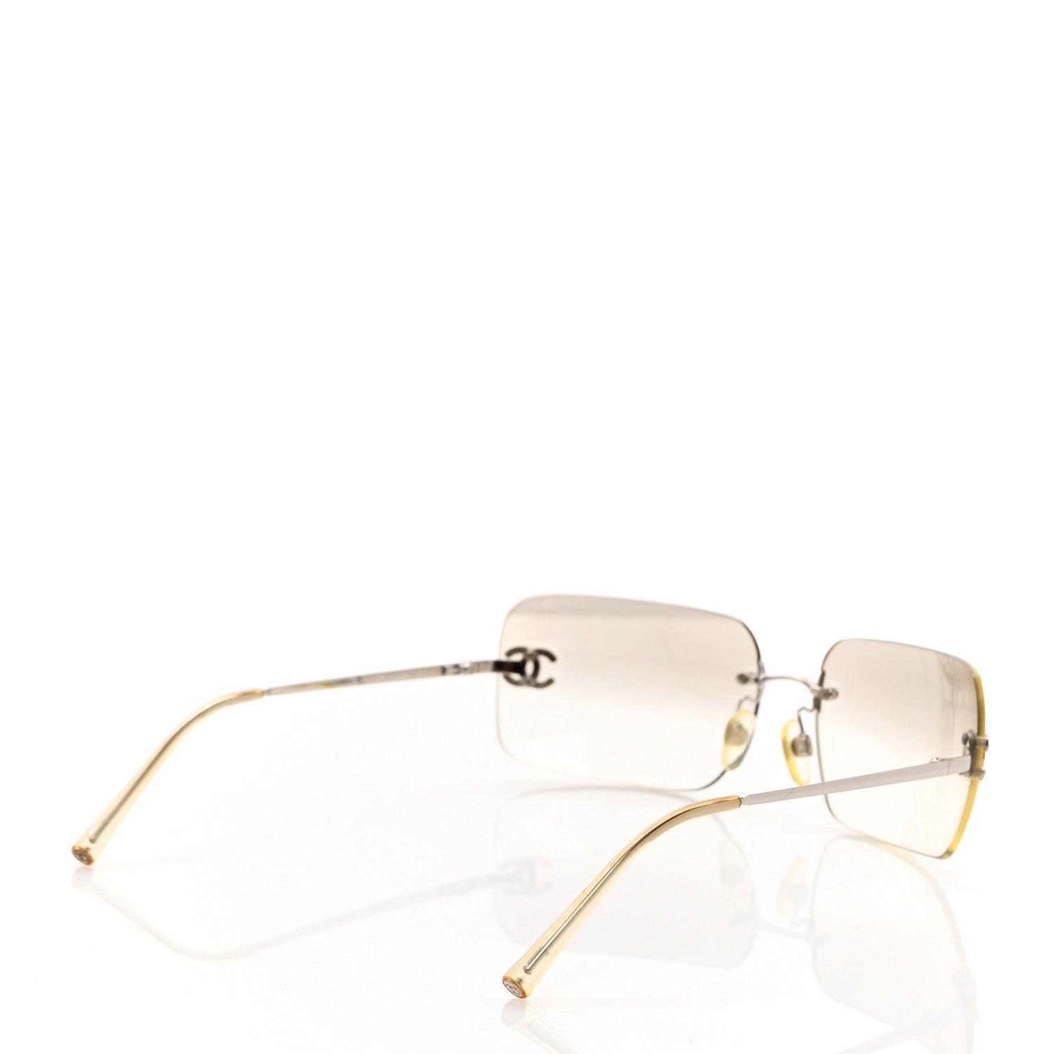 Chanel Metal CC Logo Sunglasses 4017 d Silver 4 of 7