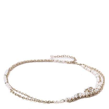 Chanel Pearl Crystal Chain CC Belt 1 of 5