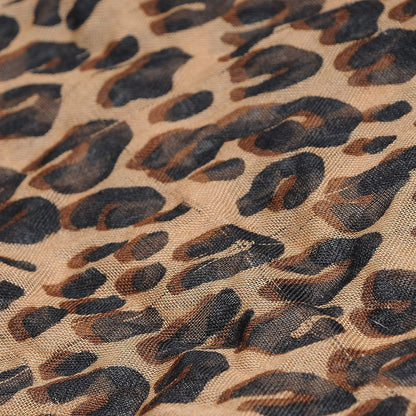 Louis Vuitton Cashmere Silk Leopard Etole Stole Marron 6 of 11