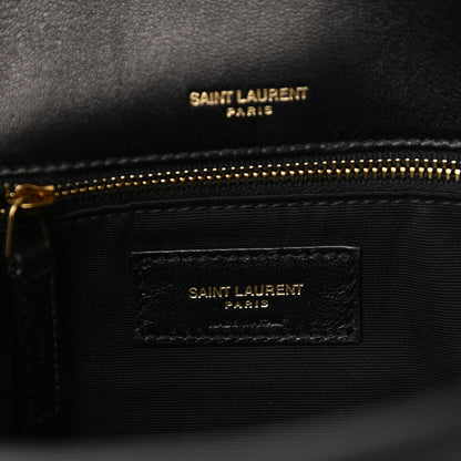 Saint Laurent Lambskin Matelasse Monogram Medium Niki Chain Satchel Black 6 of 8