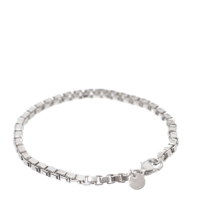 Tiffany Sterling Silver 4mm Venetian Link Bracelet 1 of 4