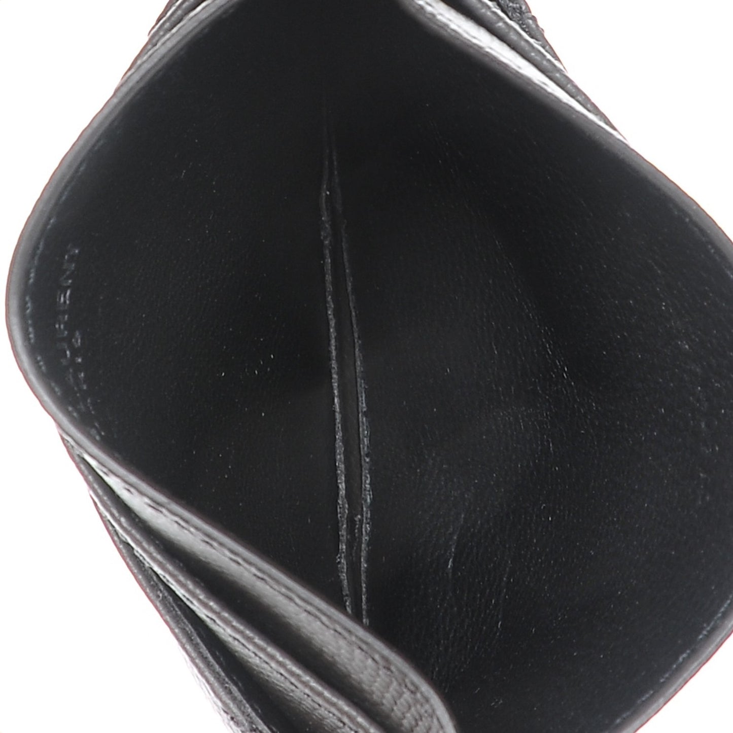 Grain De Poudre Matelasse Chevron Monogram Credit Card Case Dark Anthracite