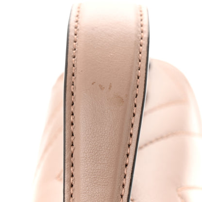Gucci Calfskin Matelasse Mini GG Marmont Top Handle Shoulder Bag Porcelain Rose 11 of 12