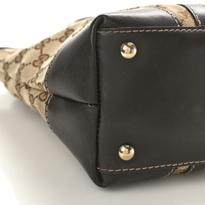 Gucci Monogram Small Lovely Heart Tote Dark Brown 9 of 10