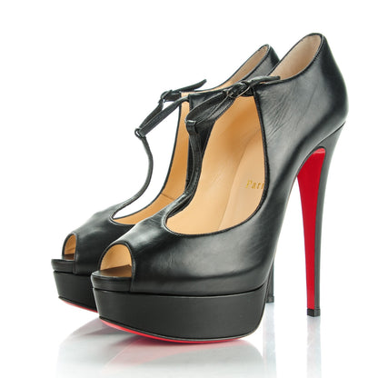 Christian Louboutin Calfskin Altapoppins 150 Pumps 37 Black 3 of 8