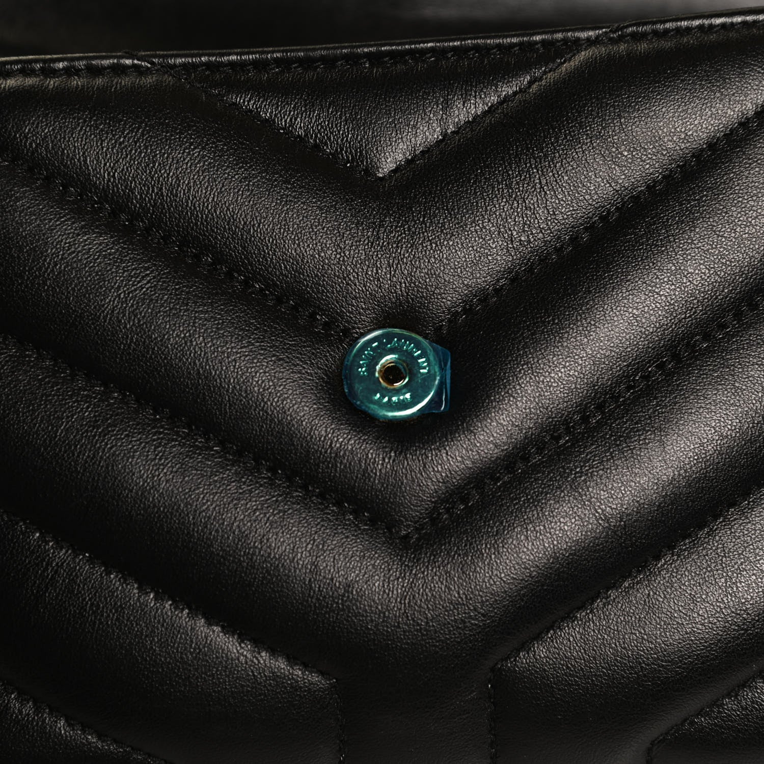 Saint Laurent Calfskin Y Quilted Monogram Toy Loulou Crossbody Bag Black 13 of 15