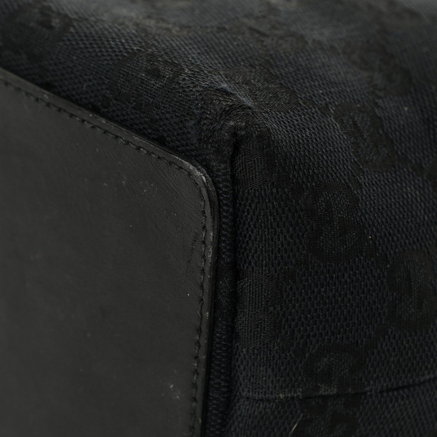 Monogram Small Bucket Tote Black