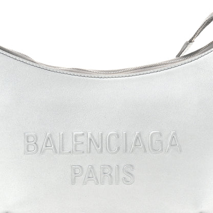 Balenciaga Metallic Calfskin Mary Kate Shoulder Bag Silver 8 of 10