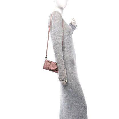 Christian Dior Lambskin Cannage Dioramour Micro Lady D-Joy Melacoton 2 of 10