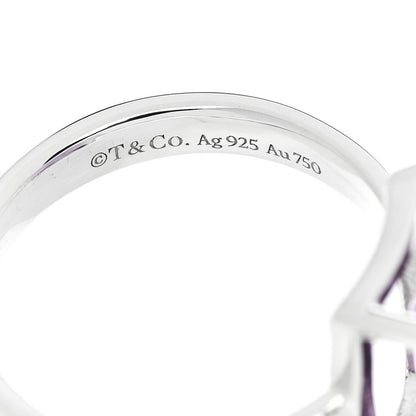 Tiffany Sterling Silver 18K Rose Gold Amethyst Return to Tiffany Love Bugs Butterfly Ring 54 7 5 of 7