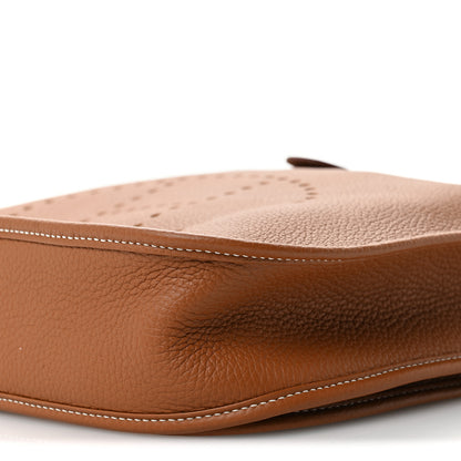 Hermes Taurillon Clemence Evelyne III PM Gold 10 of 11
