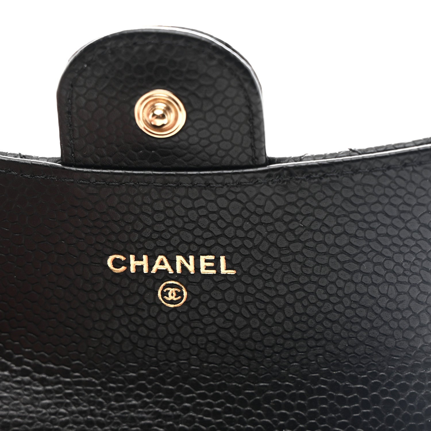Chanel Caviar Quilted Flap Card Holder Wallet Black 6 of 9