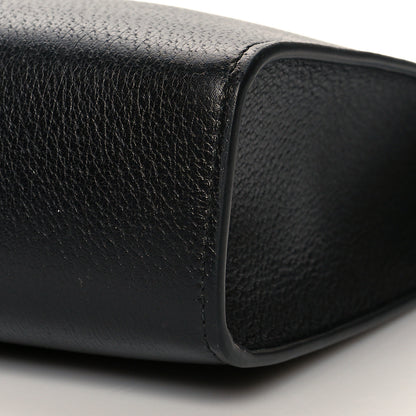 Gucci Textured Dollar Calfskin Nylon Gucci Stripe New Web Cosmetic Case Black Ecru Verde Rosso 10 of 11