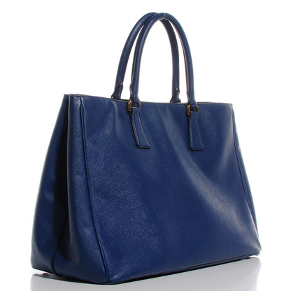 Prada Saffiano Lux Large Tote Bluette 3 of 11