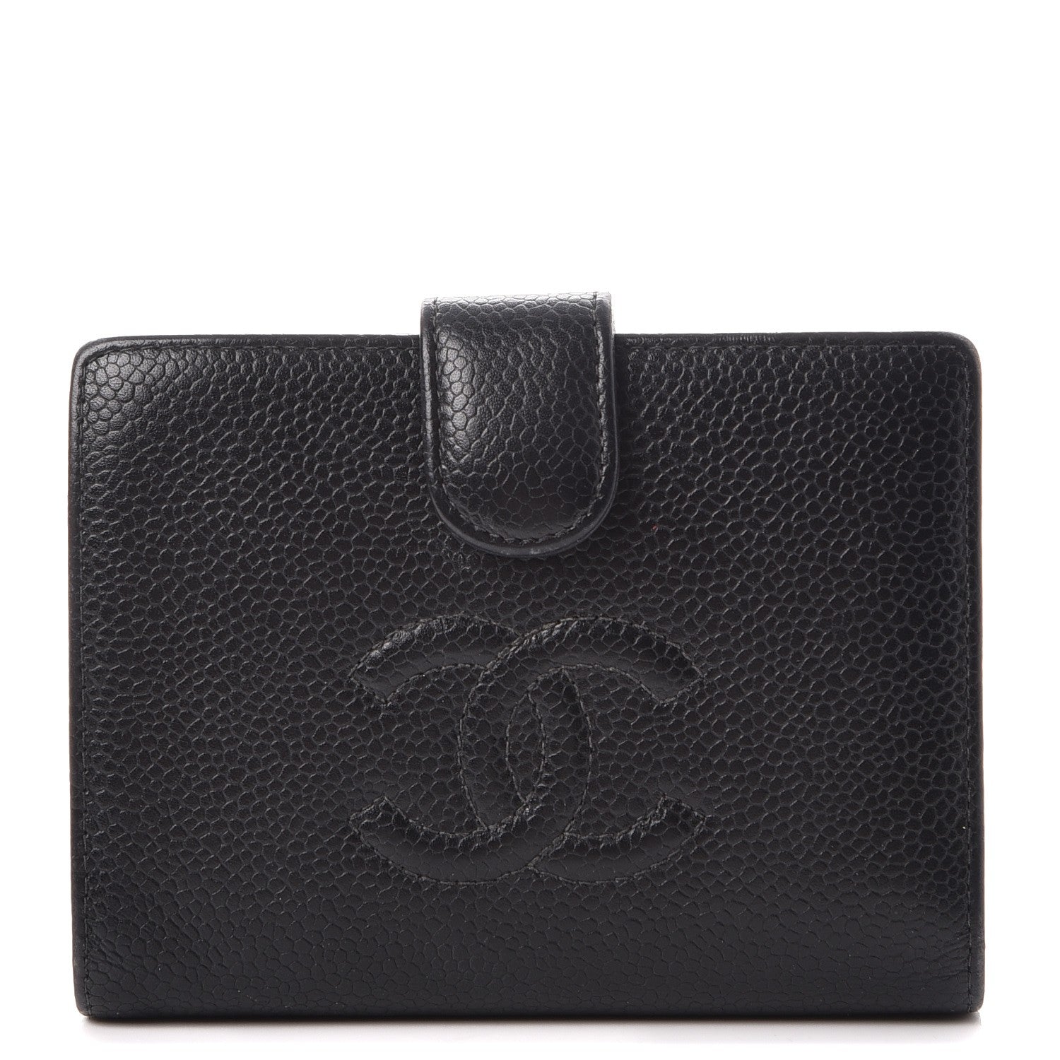 Chanel Caviar Timeless CC French Wallet Black 1 of 9