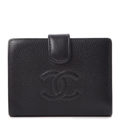 Chanel Caviar Timeless CC French Wallet Black 1 of 9