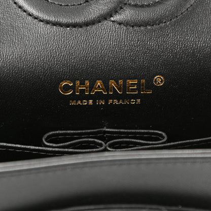Chanel Lambskin Quilted Medium Double Flap Black 6 of 11