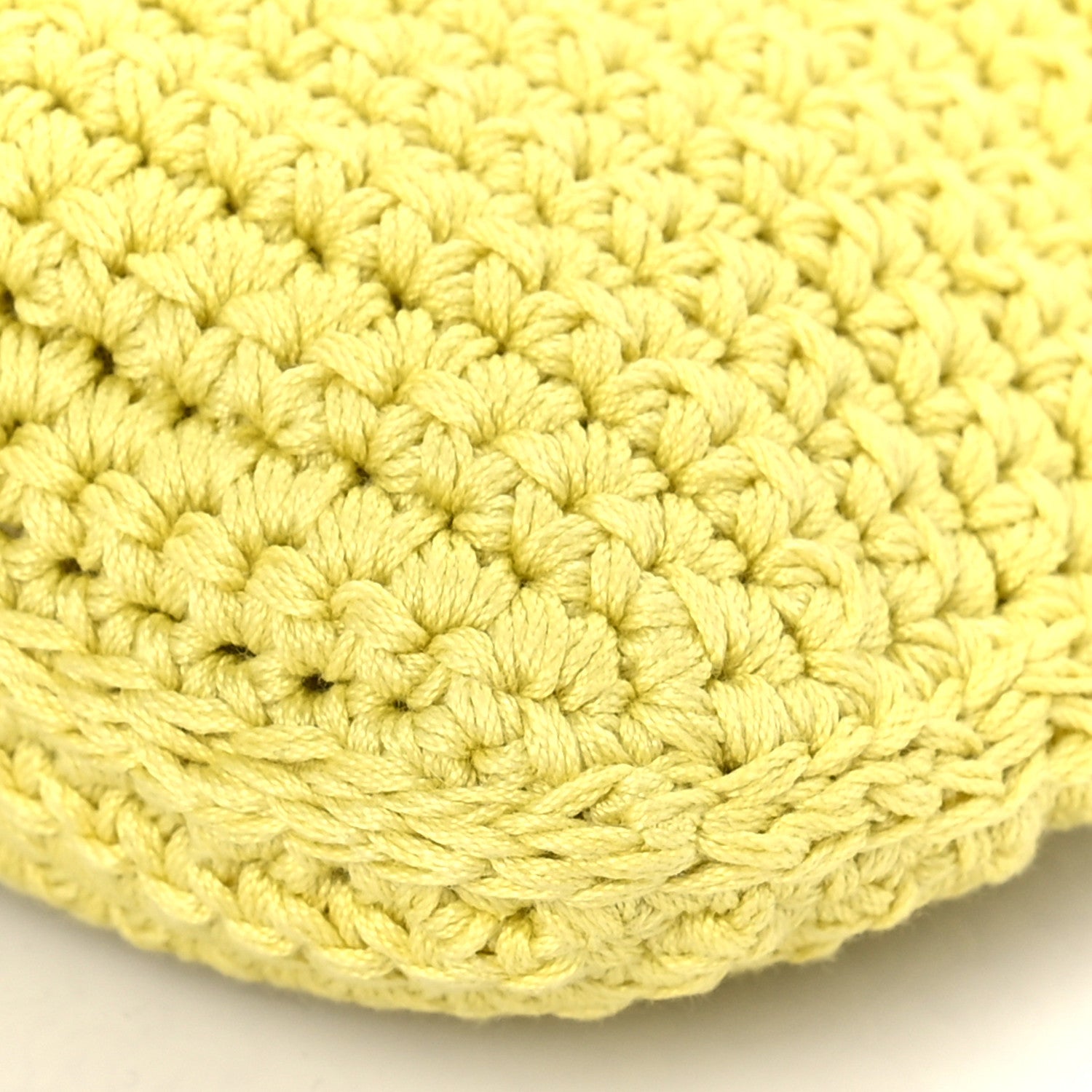 Fendi Fabric Crochet Baguette Phone Bag Giallo 8 of 8