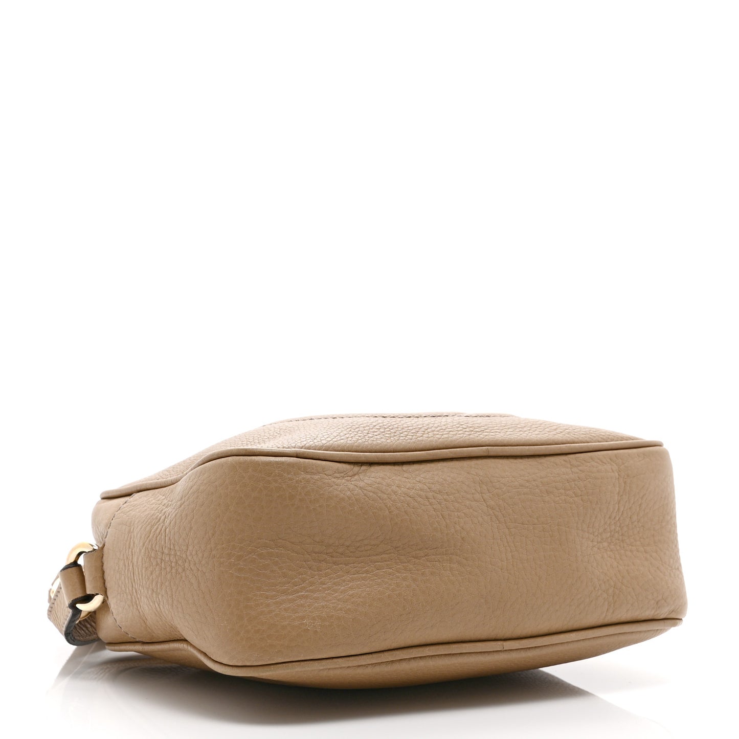 Pebbled Calfskin Small Soho Disco Bag Rose Beige