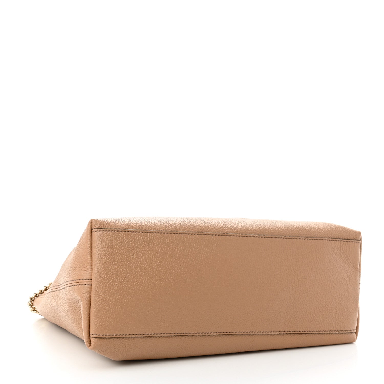 Gucci Pebbled Calfskin Medium Soho Chain Shoulder Bag Camelia 4 of 10
