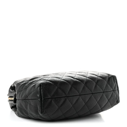 Chanel Shiny Caviar Quilted Large Bowling Bag Black 4 of 10