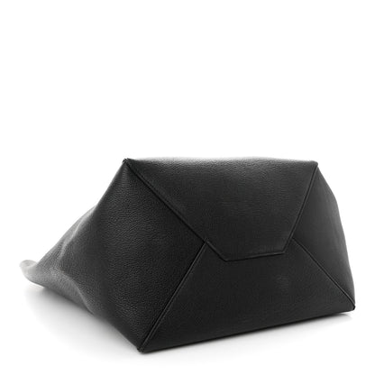 Celine Soft Grained Calfskin Medium Belt Cabas Phantom Black 4 of 11