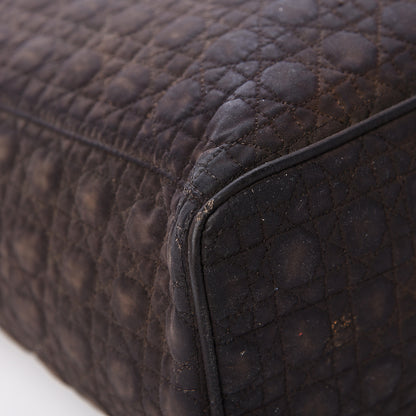 Christian Dior Nylon Cannage Large Lady Dior Tote Brown 8 of 24