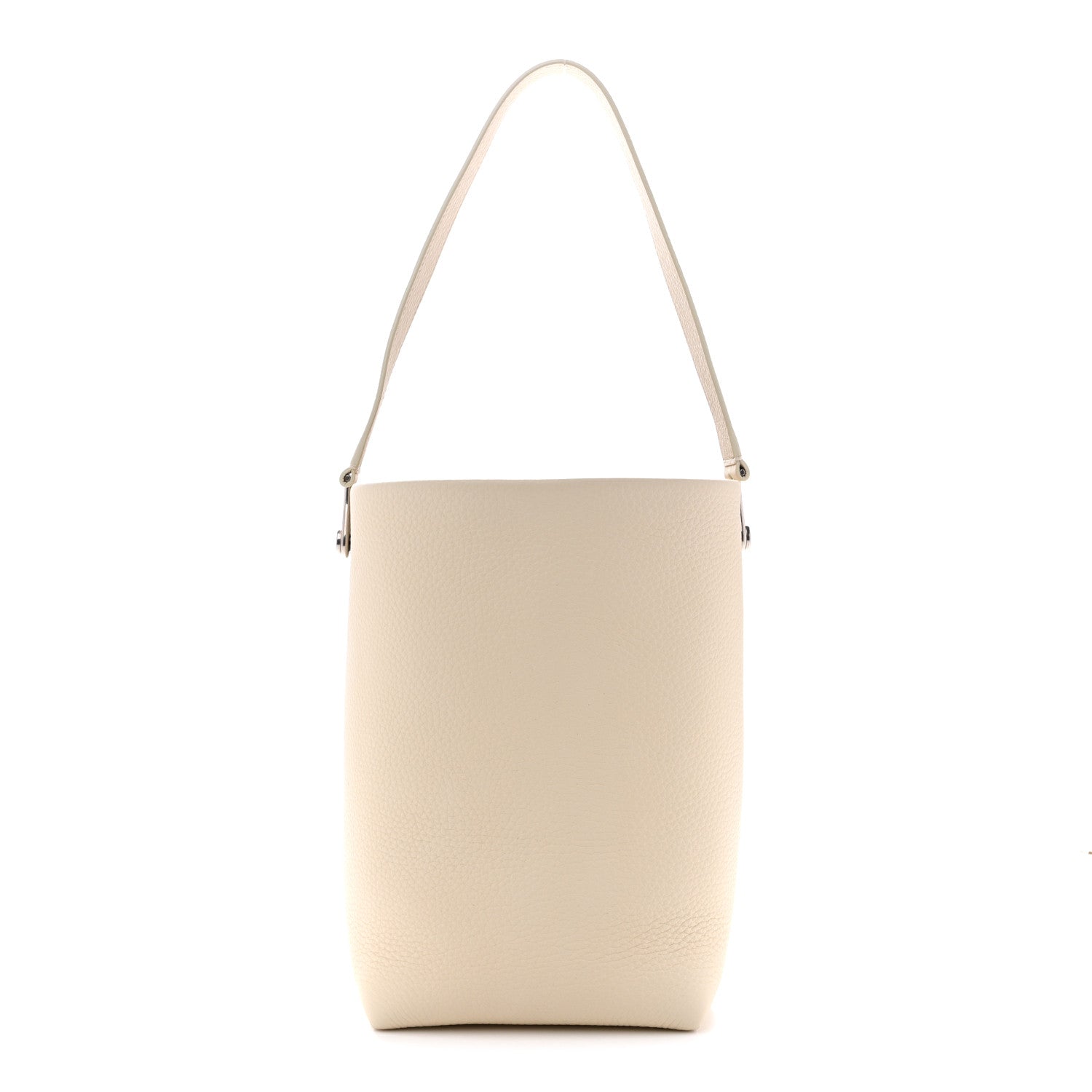 The Row Grained Calfskin Small N/S Hook Tote Ivory 1 of 10