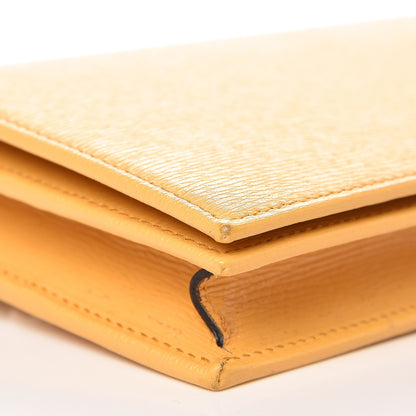 Gucci Textured Calfskin Medium Betty Chain Wallet Yellow 7 of 8