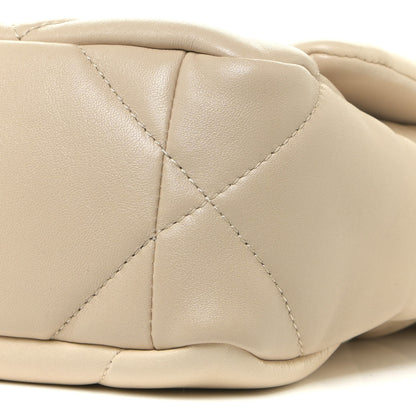 Chanel Lambskin Quilted Medium Chanel 19 Flap Beige 10 of 13
