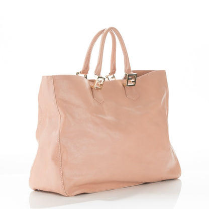 Fendi Calfskin Twins Tote Pink 3 of 9