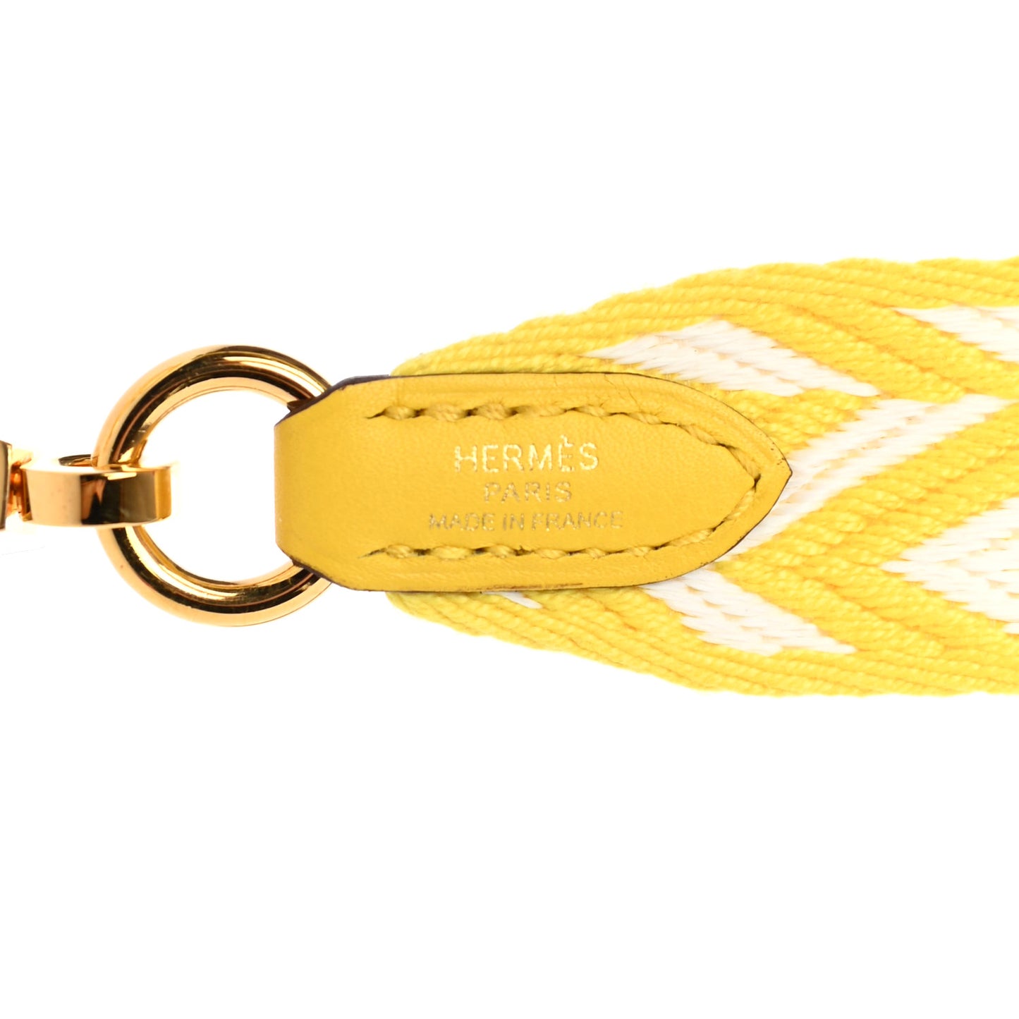 Toile Swift 25mm Sangle ZigZag Shoulder Strap Jaune de Naples White