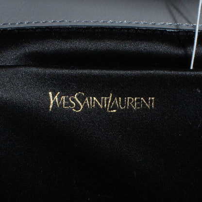 Saint Laurent Textured Patent Belle de Jour Clutch Grey 4 of 7