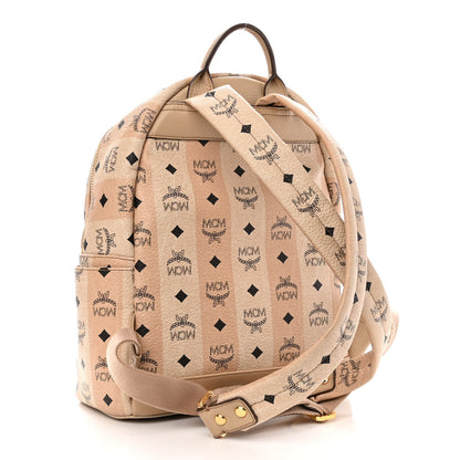 MCM Striped Visetos Small Stark Backpack Beige 3 of 12